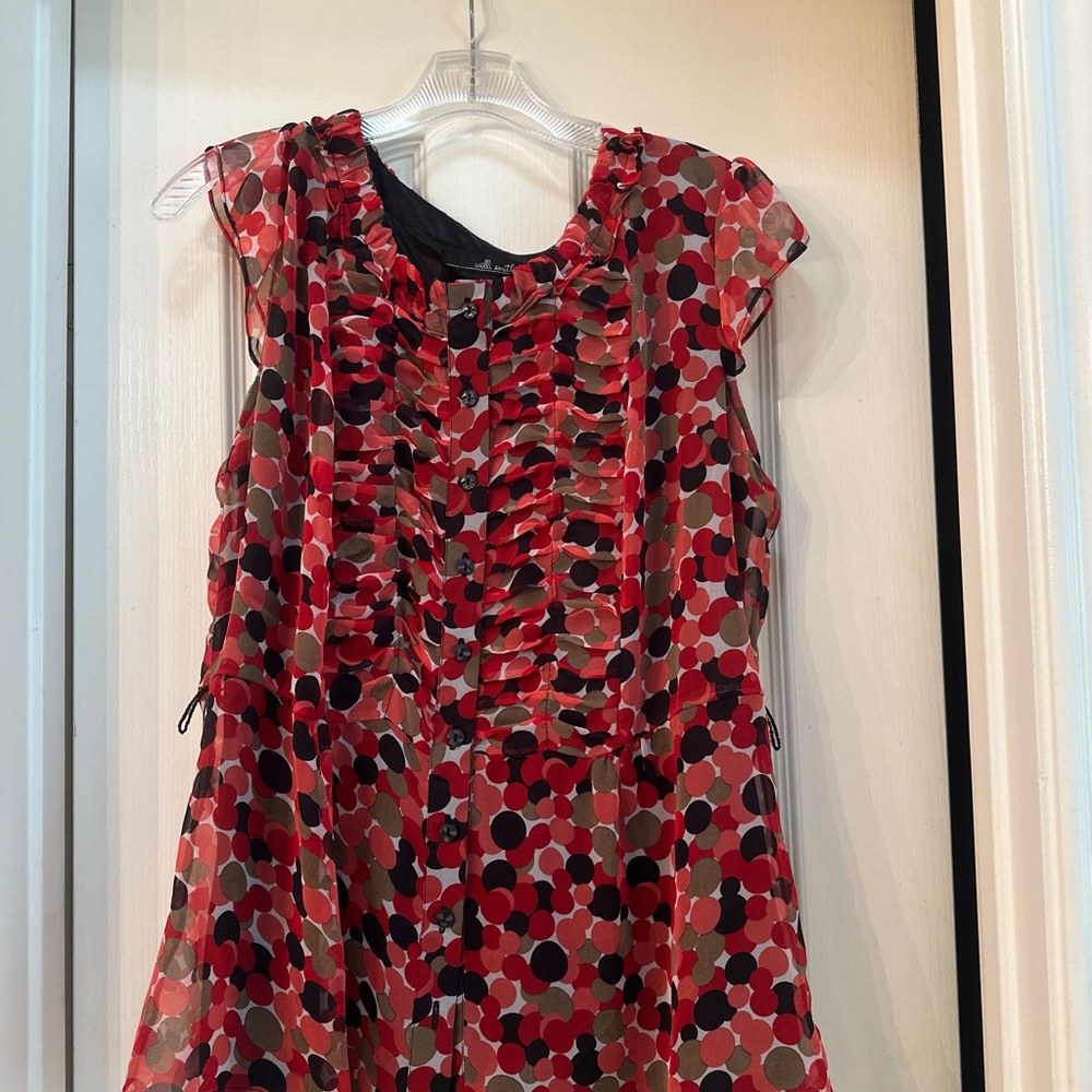 Polka Dot Kids Dress - Red and Black